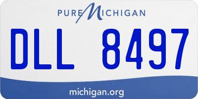 MI license plate DLL8497