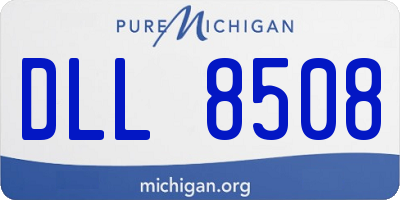 MI license plate DLL8508