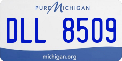 MI license plate DLL8509