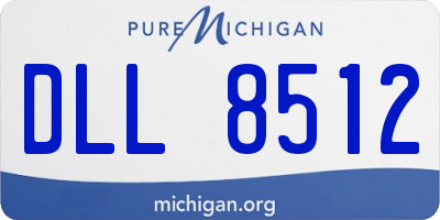 MI license plate DLL8512