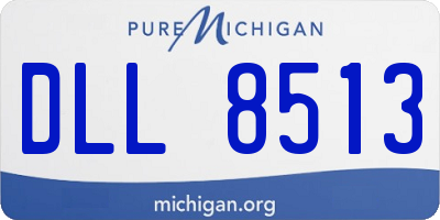 MI license plate DLL8513