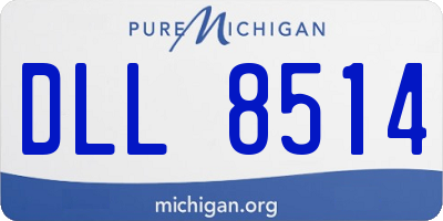 MI license plate DLL8514