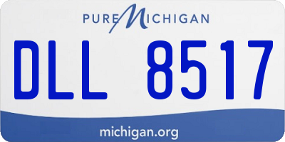 MI license plate DLL8517