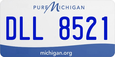 MI license plate DLL8521