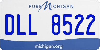 MI license plate DLL8522