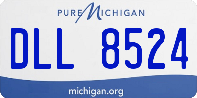 MI license plate DLL8524