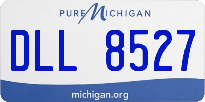 MI license plate DLL8527