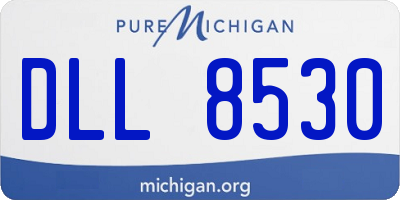 MI license plate DLL8530