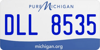 MI license plate DLL8535