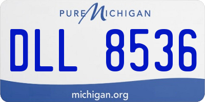MI license plate DLL8536