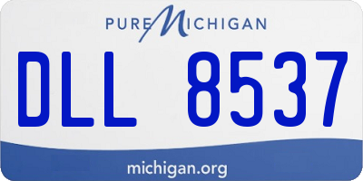 MI license plate DLL8537