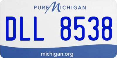 MI license plate DLL8538