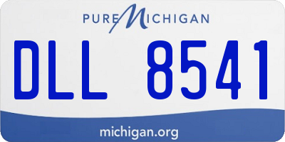 MI license plate DLL8541