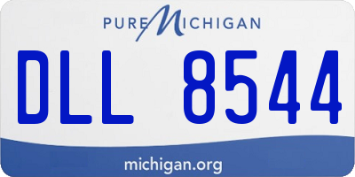 MI license plate DLL8544