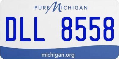 MI license plate DLL8558
