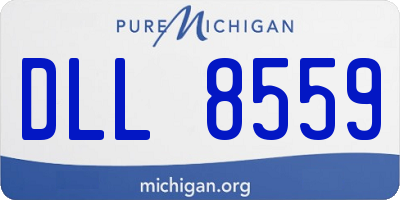 MI license plate DLL8559