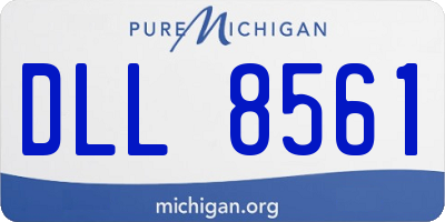 MI license plate DLL8561