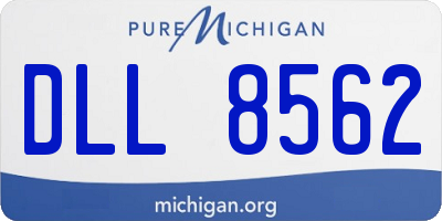 MI license plate DLL8562