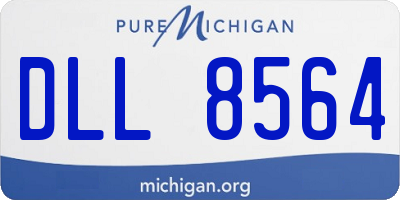 MI license plate DLL8564