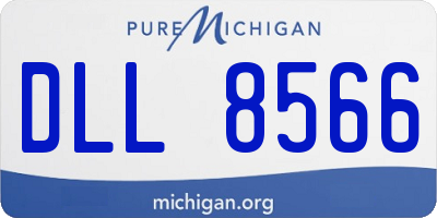 MI license plate DLL8566