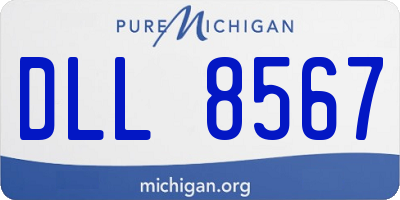 MI license plate DLL8567
