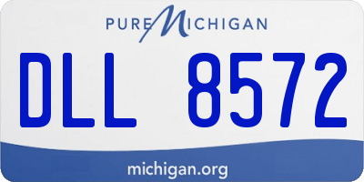 MI license plate DLL8572