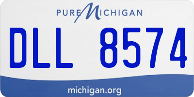 MI license plate DLL8574