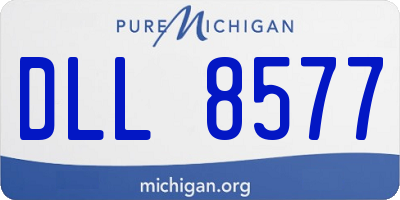 MI license plate DLL8577