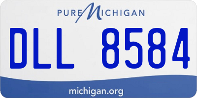 MI license plate DLL8584