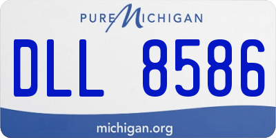 MI license plate DLL8586