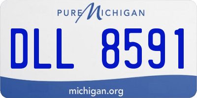 MI license plate DLL8591