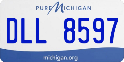 MI license plate DLL8597
