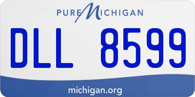 MI license plate DLL8599