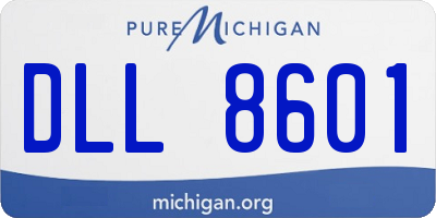 MI license plate DLL8601