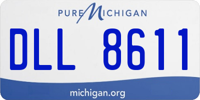 MI license plate DLL8611