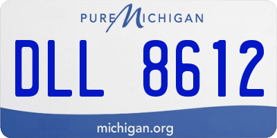 MI license plate DLL8612
