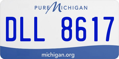 MI license plate DLL8617