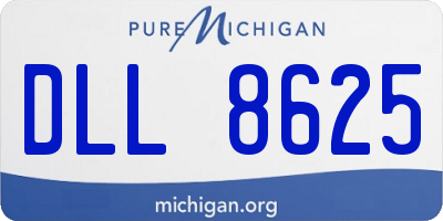 MI license plate DLL8625