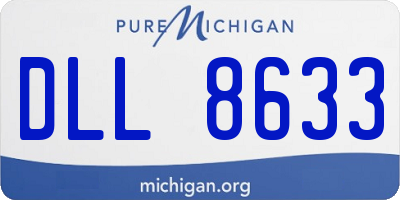 MI license plate DLL8633