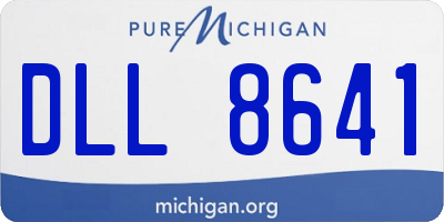 MI license plate DLL8641