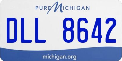 MI license plate DLL8642