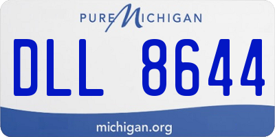 MI license plate DLL8644