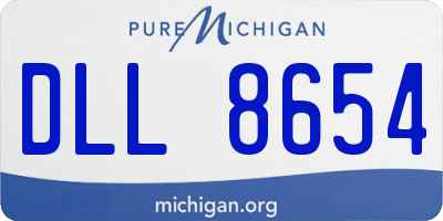 MI license plate DLL8654