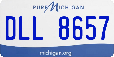 MI license plate DLL8657