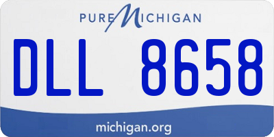 MI license plate DLL8658