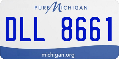 MI license plate DLL8661