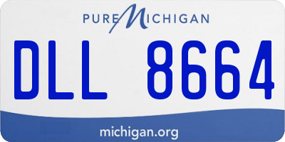MI license plate DLL8664