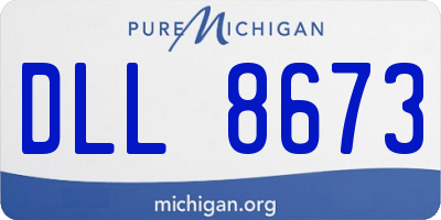 MI license plate DLL8673