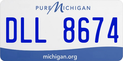 MI license plate DLL8674