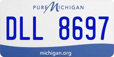MI license plate DLL8697